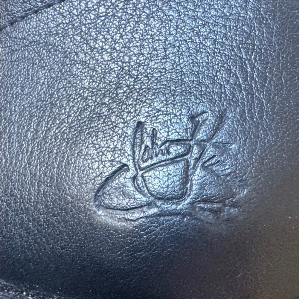 John Fluevog Black Leather Lace-Up Ankle Boots - Picture 5 of 10